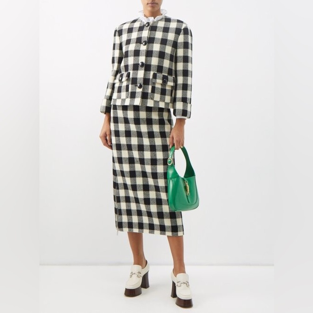 BRAND NEW Gucci Gingham Wool Jacket